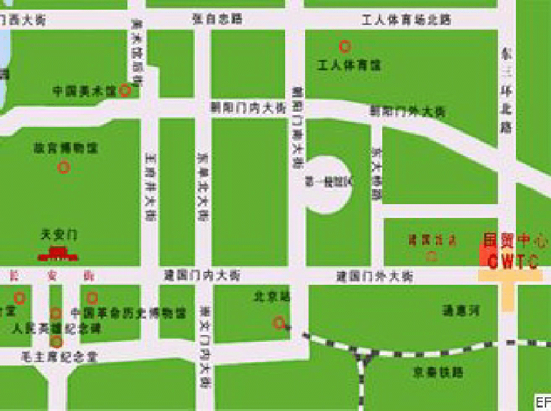 中國(guó)國(guó)際貿(mào)易中心交通圖